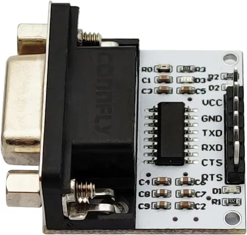 Vista 5 de RS232 a nivel TTL módulo convertidor serie puerto de interfaz rs-232 a TTL convertidor de señal serie SP3232 chip DB9 UART conector (hembra)
