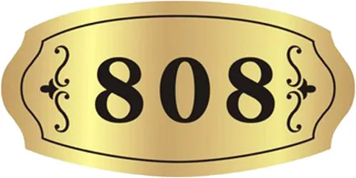 Vista 7 de Placa personalizada para número de casa, placa de acrílico para puerta y habitación, para hogar, oficina, hotel, apartamento (3-5 números) - 7.9 x