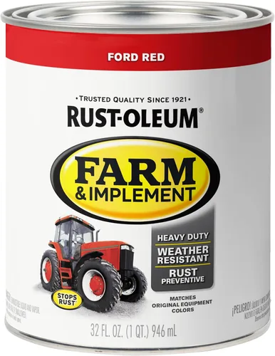 Vista 55 de Rust-Oleum Farm & Implement 280176 - Pintura esmaltada, galón, naranja (Allis Chalmers Orange)