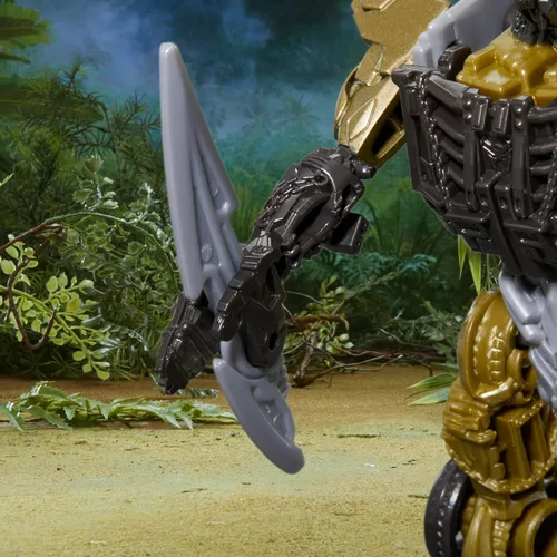 Vista 4 de Transformers Toys Rise of The Beasts Movie Beast Alliance Battle Changers Scourge Figura de acción, para edades de 6 años en adelante, 4.5 pulgadas