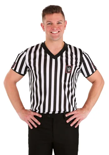 Vista 3 de Camisa de Disfraz de Árbitro WWE para Adultos Multicolor