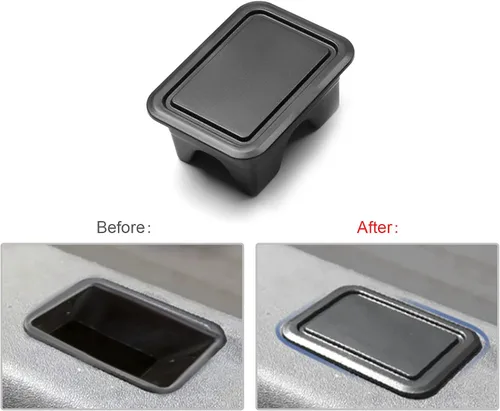 Vista 2 de CDEFG Fundas de bolsillo de estaca para riel de cama para RAM 1500 2019 2020 2021 Pickup Truck Bed Rail Stake Hole Caps Stake Pocket Plugs, 2