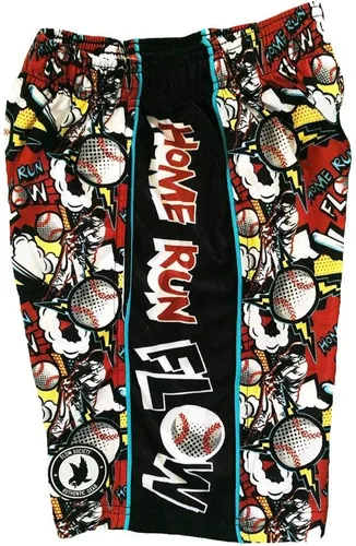 Vista 2 de Flow Society Home Run - Pantalones cortos deportivos para niños, pantalones cortos deportivos para gimnasio