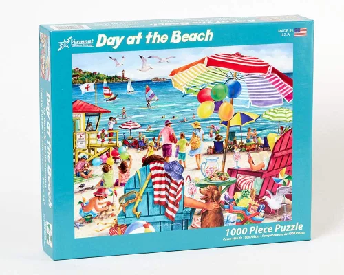 Vista 2 de Vermont Christmas Company Day at The Beach - Rompecabezas de 1000 piezas