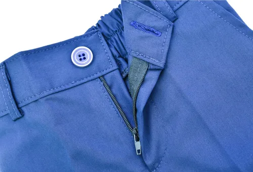 Vista 6 de Lilax Conjunto formal de camisa de vestir de 4 piezas, pantalones y corbata y chaleco para niños, Azul Real