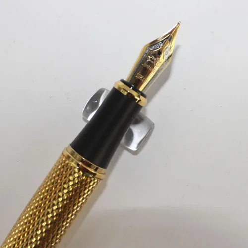 Vista 4 de Gullor Jinhao 1200 Pure Golden - Pluma estilográfica mediana