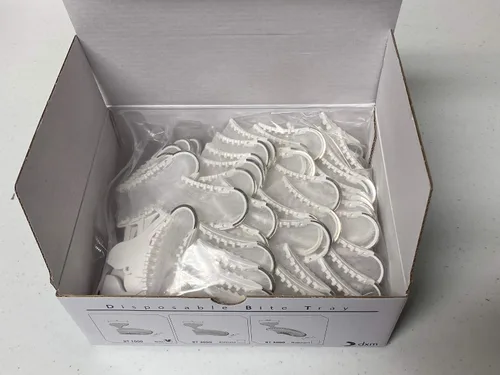 Vista 4 de 3-en-1 Dental Impression Bite Bandejas 100pcs Lado+Sideless+Quadrant DIBT 35 Posterior Side, 35 Sideless, 30 Quadrant