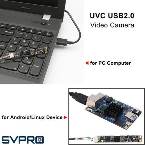 Vista 2 de SVPRO Módulo de cámara USB de enfoque automático de 16 MP con micrófono para computadora, cámara USB HD UVC 2X, zoom digital, cámara Lightburm