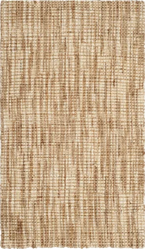 Vista 3 de SAFAVIEH Natural Fiber Collection - Alfombra decorativa de 3 x 5 pies, natural y crema, yute hecho a mano, ideal para zonas de alto tráfico