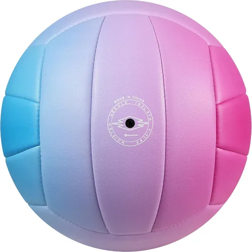 Vista 9 de Balón de voleibol tamaño 5, piel sintética duradera, interior/exterior. Control suave, gran hermeticidad para entrenamiento/juegos. Ideal para todas