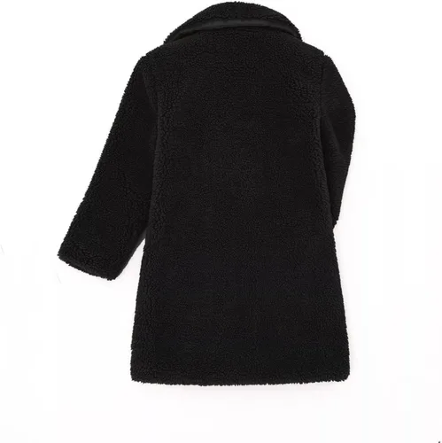 Vista 4 de APIVOE Baby Girl Clothes Winter Warm Sherpa Coats for Toddler Boys Fleece Jacket Casual Fuzzy Kids Pea Coat Trench Outwear
