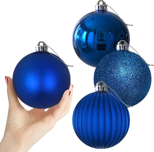 Vista 59 de Esferas pequeñas de bronce de 1.6 pulgadas para decoración del árbol de Navidad, adornos inastillables para cumpleaños, Halloween, vacaciones, boda