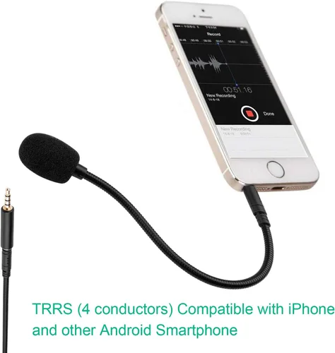 Vista 3 de Smays Micrófono de repuesto para auriculares Rig 400 Gaming, Turtle Beach, auriculares PS4 – Accesorio de micrófono desmontable de 0.138 in