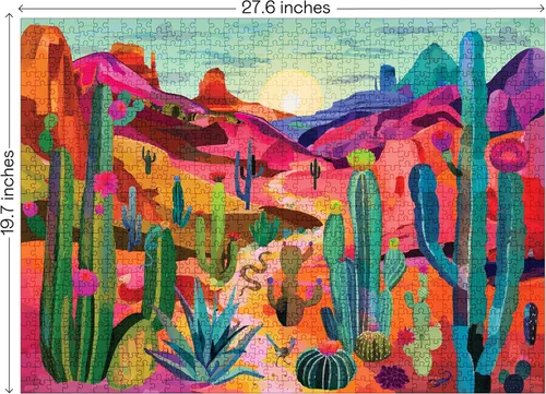 Vista 2 de Elena Essex Rompecabezas de 1000 piezas para adultos, escondite del desierto, rompecabezas para adultos, de 1000 piezas, rompecabezas de parques