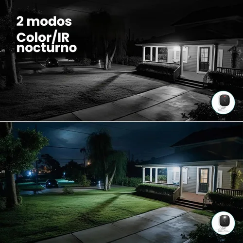 Vista 3 de VIMTAG Cámaras 5G/2.4G 4MP para seguridad del hogar, cámara exterior/interior para perro/gato/mascota/niñera/bebé, con cable, visión nocturna a