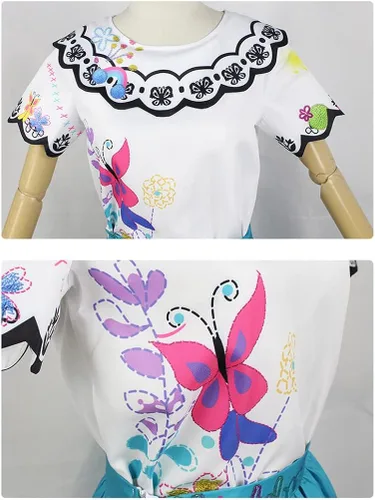 Vista 6 de Disfraz unisex de Bruno para cosplay, vestido de Mirabel para adultos, vestido de Isabela Madrigal, vestido de princesa para mujeres y niñas