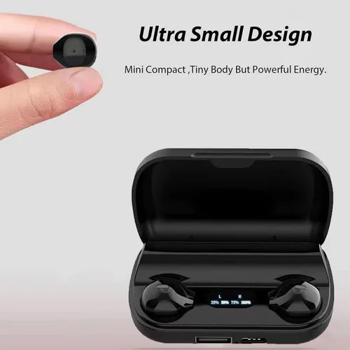 Vista 3 de Orejas pequeñas invisibles mini auriculares inalámbricos Bluetooth de bajo perfil micro pequeños pequeños discretos auriculares ocultos
