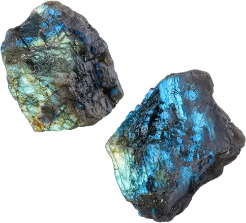 Vista 15 de Apengshi Cristales Crudos de Obsidiana Negra 2PCS Piedras Naturales Rugosas Cristales de Curación y Piedras DIY Piedras Crudas para Meditación
