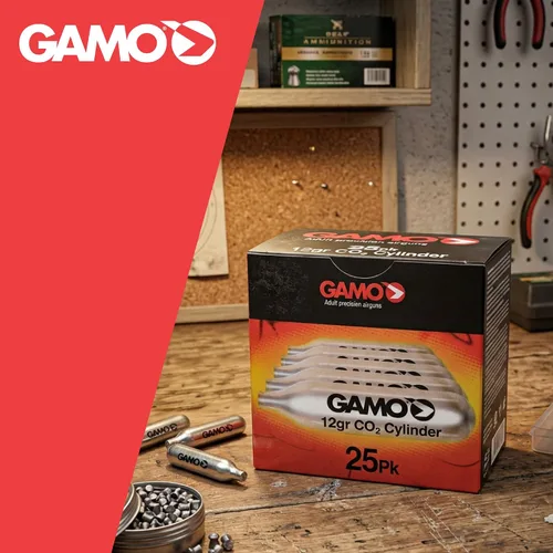 Vista 8 de Gamo 62124702554 Cilindros de CO2 de repuesto de 0.42 oz, paquete de 25