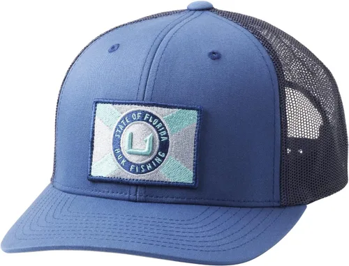 Vista 29 de HUK - Gorra de camionero de malla para hombre con cierre a presión Gorra de pesca antirreflectante
