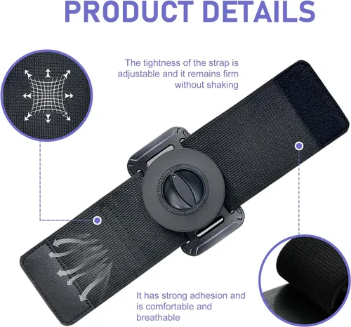 Vista 2 de Soporte magnético para teléfono para correr, brazalete deportivo ajustable, soporte para teléfono celular, manos libres, accesorios de teléfono