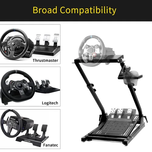 Vista 4 de Guil Vim Racing Wheel Stand Steering Wheel Stand Shifter Mount Adjustable Racing Stand for Logitech G29 G920 G27 G25 G923 Supporting Thrustmaster
