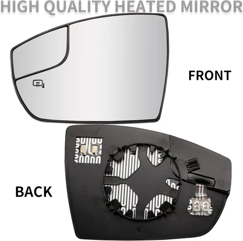 Vista 2 de Espejo lateral del conductor de repuesto para Ford C-Max Hybrid 2013-2018, C-Max Energi 2013-2017, Escape 2013-2016, espejo retrovisor lateral