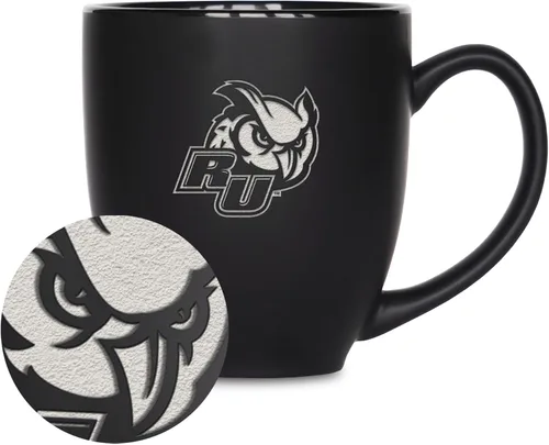 Vista 135 de Rico Industries - Taza de cerámica mate negra con grabado láser estándar de 15oz para NCAA (escuelas T & U) - Para bebidas calientes o frías