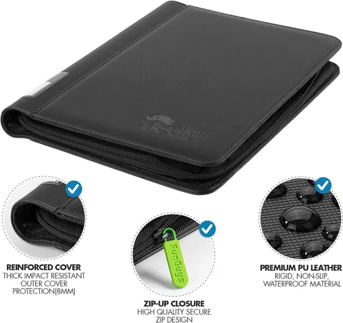 Vista 4 de FunGuys Carpeta para Tarjetas Graduadas – Carpeta de 4 Bolsillos para Slabs para PSA, BGS, SGC y Todas las Tarjetas Graduadas, Álbum
