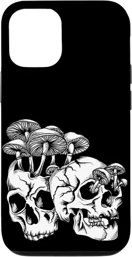 Vista 28 de Skull Goth Gothic Occult Emo Satanic Mushroom Skeleton Case for iPhone 17