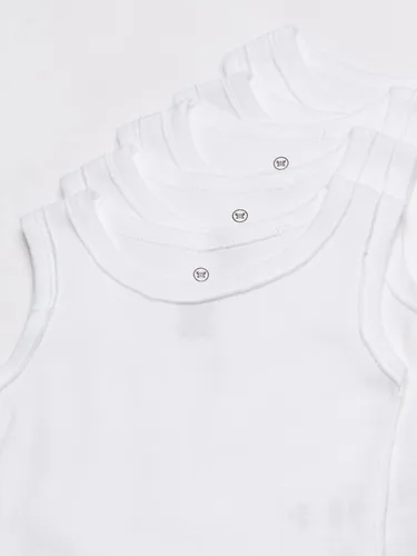 Vista 18 de HonestBaby Camisetas musculares sin mangas 100% algodón orgánico para bebés y niños pequeños, niñas