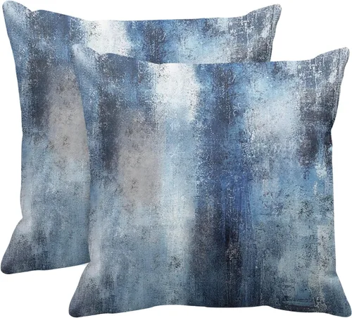 Vista 16 de Britimes Fundas de almohada modernas para decoración del hogar, 16 x 16 pulgadas, juego de 2 fundas de almohada decorativas, fundas de almohada