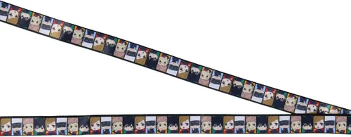 Vista 4 de Jujutsu Kaisen Chibi - Soporte para tarjetas de identificación con colgante de goma