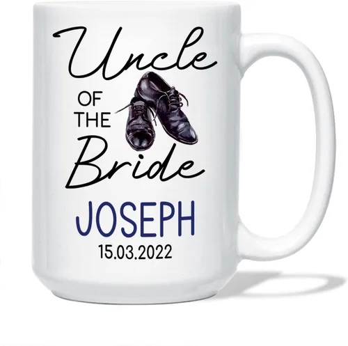 Vista 8 de Taza personalizada para la tía de la novia, taza de tía novia, regalo de boda para tía de la novia, regalo de tía de novia, taza de café de boda