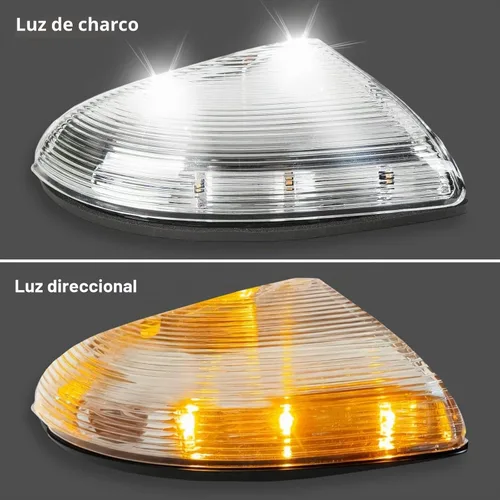 Vista 7 de ECOTRIC Luz de Charco de Señal de Giro del Espejo Izquierdo Compatible con Dodge Ram 1500 2009-2013 y 2500 2010-2013 LH Cubierta de Carcasa