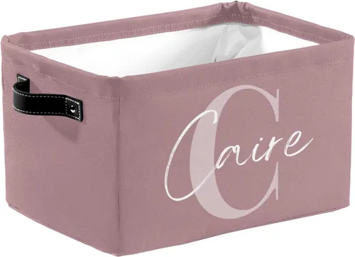 Vista 12 de Cesta de regalo personalizada con nombre, caja de juguetes de almacenamiento personalizada para niños, organizador de cubos de almacenamiento