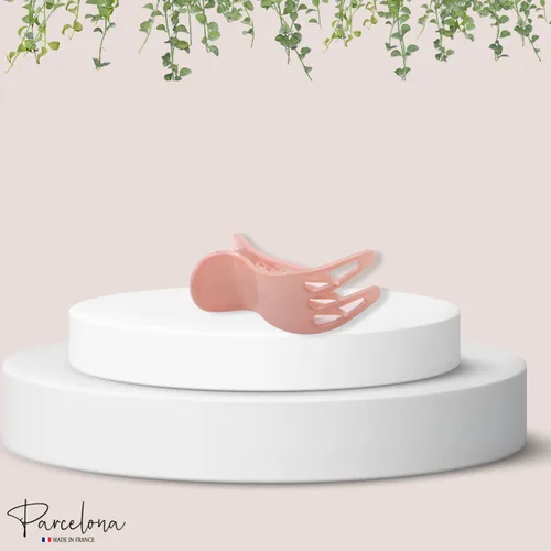 Vista 6 de Parcelona French Simply Bear Paw Medium 3 pulgadas Celuloide antideslizante lateral deslizante en la mandíbula Yoga para cabello fino moda