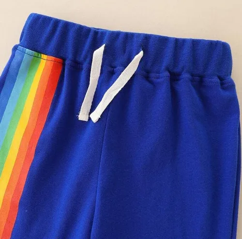 Vista 3 de warmstraw Conjunto corto de algodón para niños pequeños, camiseta y camiseta de manga corta, 2 piezas