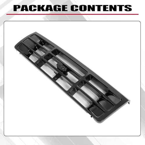 Vista 7 de HECASA Parrilla delantera compatible con Ford Bronco F-150 F-250 HD F-350 1992-1997 Reemplazo para FO1200172 F6TZ8200AAA 104-01450A Ensamblaje