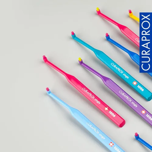 Vista 6 de Curaprox Cepillo de dientes de un solo mechón – Limpieza de línea de encías de precisión Cuidado suave para aparatos ortopédicos e implantes