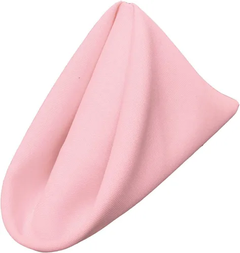 Vista 15 de LA Linen Paquete de 10 servilletas de popelina de poli, servilletas de tela suave, servilletas lavables y reutilizables, servilletas de mesa