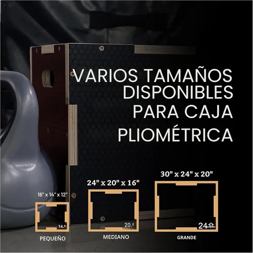 Vista 4 de Fitvids Plataforma de ejercicio de madera antideslizante de 16 x 14 x 12 pulgadas, equipo de entrenamiento pliométrico para gimnasio en casa, caja