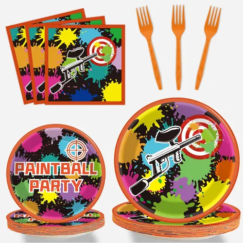 Vista 10 de 96 piezas de suministros de fiesta de pelota de playa, juego de vajilla, pelota de piscina de verano, platos y servilletas de fiesta de cumpleaños