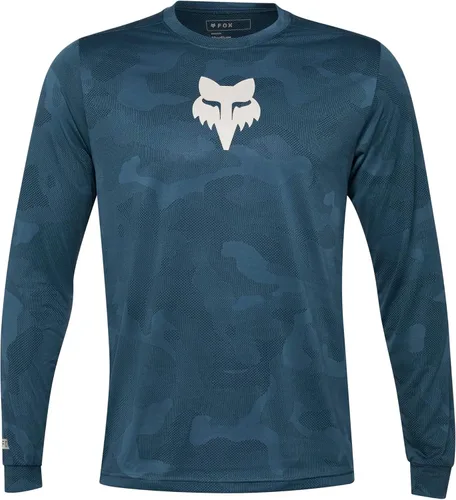 Vista 18 de Fox Racing Jersey Ranger Tru Dri LS para bicicleta de montaña para hombre Negro