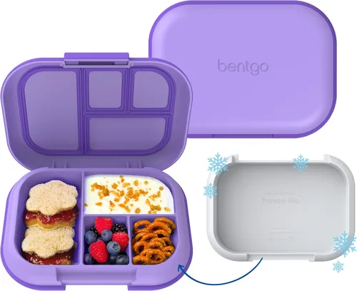 Vista 13 de Bentgo Chill Kids - Lonchera Bento de 4 compartimentos a prueba de fugas Aguamarina