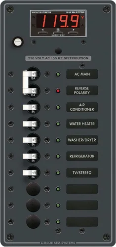 Vista 2 de Blue Sea Systems AC Principal + 8 posiciones [Europea]