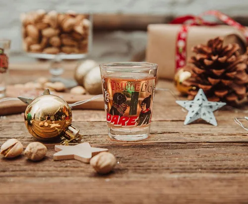 Vista 6 de A Christmas Story Quotes - Mini vasos de vaso de whisky de 2 onzas, juego de 4