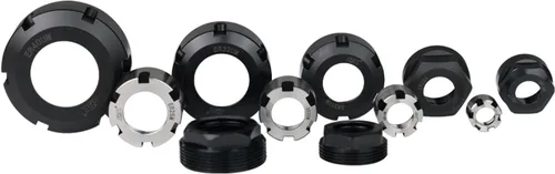 Vista 10 de ZAC 5 Uds ER8M Tuerca de mandril M10 Rosca Pinza de sujeción Tuercas de equilibrio Tuerca de metal para CNC Fresado Chuck Holder Torno