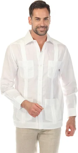 Vista 3 de Mojito - Camisa de manga larga para hombre, 100% lino irlandés