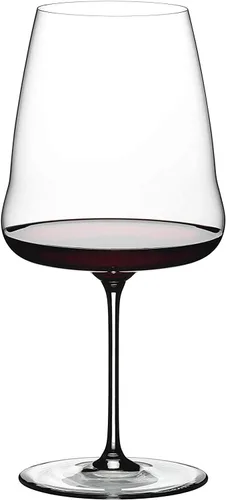 Vista 4 de Riedel Winewings Cabernet/Merlot - Copa de vino personalizada grabada gigante de 33 onzas, copa de vino tinto de cristal para Cabernet Sauvignon
